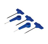 Silverline Tools Twist Gimlet, Bradawl & Awl Set – 245060 – 5 Piece – Blue