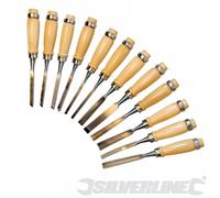 SILVERLINE 250241 12PCE Carving Chisel Set