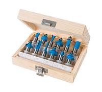 Silverline 12mm Tct Router Bit Set 12pce 12mm
