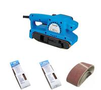 Silverline 261792 DIY Belt Sander, 730 V with assorted Sanding Belt packs:
