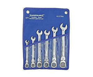 Silverline 277869 Flexible Head Ratchet Spanner Set 6pce 8 - 17 mm