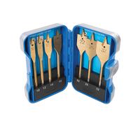 Silverline Titanium Coated Flat Bit Set 7 Pce 10 - 32mm - 279870 10 Diy Sets - flat bit silverline 279870 titanium coated set pce 1032mm diy sets