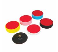 Silverline Tools Hook and Loop Polishing Foam Head Kit 285024 – 6-piece 150 x 50 mm