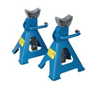 Silverline Axle Stand Set 2 piece Max Load 3000kg Per Stand Saddle 70mm 763620