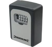 Silverline 309218 Key Safe Wall-Mounted, Black, 121 X 83 X 40 Mm