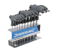 Silverline Trx Key T-Handle Set 10 Piece T9 - T50