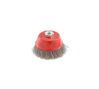 Silverline Wood Handle 6 Row Crimped Steel Wire Brush & Scraper