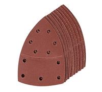 102 x 62mm Silverline 10 Pack 180 Grit Hook & Loop Multi-sander Sheets -