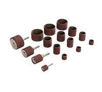 Silverline 381141 Drum Sanding Kit 20pce 13, 19, 25, 38 mm Dia, brown