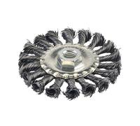 Silverline Steel Twist-Knot Wheel 100mm