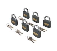 Silverline 407238 Iron Padlock Keyed Alike 6pk 50 mm