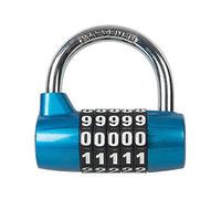 Silverline 425105 Zinc Alloy 5-Digit Combination Padlock 7 mm