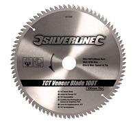 Silverline 427539 TCT Veneer Blade 100T 300 x 30 - 25, 20, 16 mm Rings