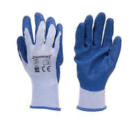 Silverline Tools Builders Gloves 427550 – Latex – Large (Size 9) – 1 Each