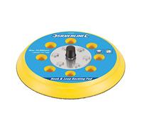Silverline 432202 Hook and Loop Backing Pad 125 mm / 5/16" UNF, Yellow