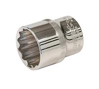 Silverline Tools Socket 449975 - 1/2 in Drive, 12-Point, Metric 24 mm, Each