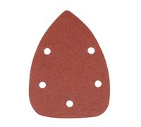 10 Piece 140mm Silverline Hook & Loop Detail 80 Grit Sander Sheets - Sanding - detail sander sheets grit 140mm loop hook 80 sanding 10pk silverline