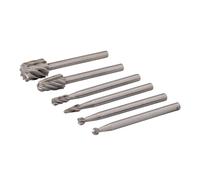 Silverline Rotary Tool HSS Burr Set 6pce - 2, 3, 5, 7mm Dia
