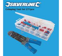 Silverline 457054 Crimping Tool Set 271pce - Electrical Terminals Spade Eyelets