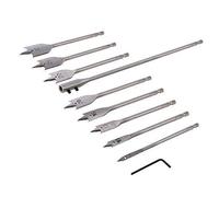 Silverline 481937 Flat Bit and Extension Arm Set 10pce 6 - 32 mm