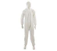 Silverline 580467 Disposable Overall, White, M 120 cm (46")