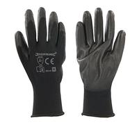 Silverline 589144 Black PU Palm Gloves XL 10