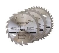 Silverline 590591 Tct Circular Saw Blades 20 24 40T 3Pk 190 X 30 - 25 20Mm Rings Each 3