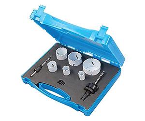 Silverline 595759 Plumbers Bi-Metal Holesaw Kit 9pce 19 - 57 mm Dia