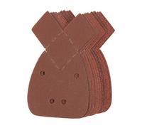 Hook & Loop Detail Sander Sheets & 2 Tips 140mm 10pk - 2 x 40, 2 x 60, 2 x 80, 2 x 120, 2 x 240G