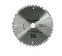 Silverline 598444 TCT UPVC Window Blade 80T 250 x 30 - 25, 20, 16 mm Rings