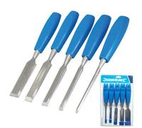Silverline 5Pc Wood Bevel Edge Carpentry Joinery Joiner Woodwork Chisel Set