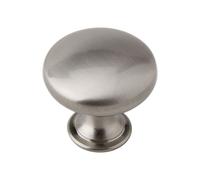 Silverline 6 Pack Cabinet Round Knob Pulls for Kitchen Bathroom Drawer Closet Door Cupboard 30mm Brushed Satin Nickel