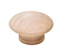 Silverline 6 Pack Round Wood Drawer Knob 1-1/2"" Unfinished Cabinet P