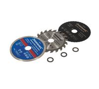 Silverline 604320 Mini Saw Blade Set 3pce 85 mm Dia - 15 mm Bore
