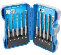 Silverline 628645 SDS Plus TCT Masonry Drill Bit Set 10pce 4 - 12 mm