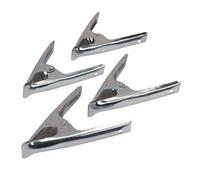 Silverline Stall Clips 4pk - 70mm Jaw