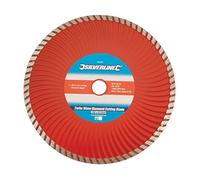 Silverline 633588 Turbo Wave Diamond Blade 230 x 22.23 mm Castellated Continuous Rim