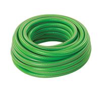 Silverline 633627 Reinforced PVC Garden Hose 15m, Green