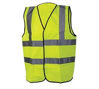 Silverline 633674 Hi-Vis Waistcoat Class 2 L 108-116cm (42-46")
