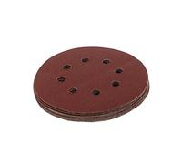 Silverline Hook & Loop Discs Punched 125mm 10pk 125mm 80 Grit - Sanding Sander - discs punched 125mm grit hook loop 80 sanding silverline 10pk