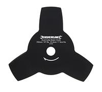 Silverline 633965 Brush Cutter Blade 3-Tooth 254 mm / 10" Dia - 25.4 mm / 1" Bore Dia, Black
