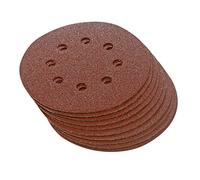 Silverline 647920 Hook and Loop Discs Punched 125 mm 10pk 125 mm 60 Grit