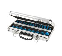 Silverline 656577 1/4" TCT Router Bit Set 24pce 1/4"