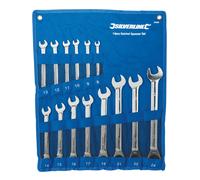 Silverline 675226 Fixed Head Ratchet Spanner Set 14Pce 8 - 24Mm Each 1