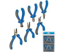 Silverline 6pc Jewellery Mini Pliers Extra Long Bent Nose Side End Cutter Set