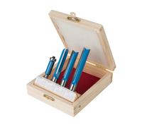 Silverline 1/4" / 1/2" Kitchen Router Bit Set 4pce Power