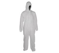 Silverline Tools Disposable Overall 719802, White, XXL 146 cm (58")