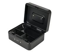 Silverline 732370 Petite Cash Box with 3-Digit Combination Lock, Black