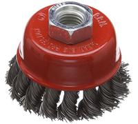 Silverline Tools Bowl Cup 733234 – Steel Twist-Knot – 65 mm