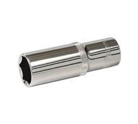 Silverline 743915 Socket Drive Deep Metricm, 1/2-inch, 19mm - 12 Metric Hex - drive 12 deep silverline metric socket 19mm hex 743915 steel diy tool